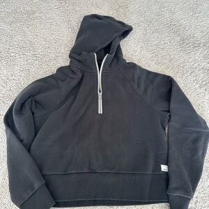 Vuori Black Zip Up women’s Restore hoodie XS